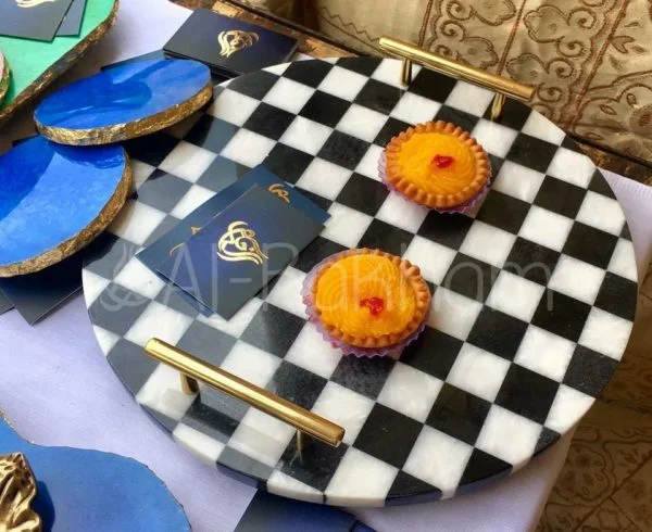 [VC-RAKH-MP-CHK-10101] Marble Platter – Checkered