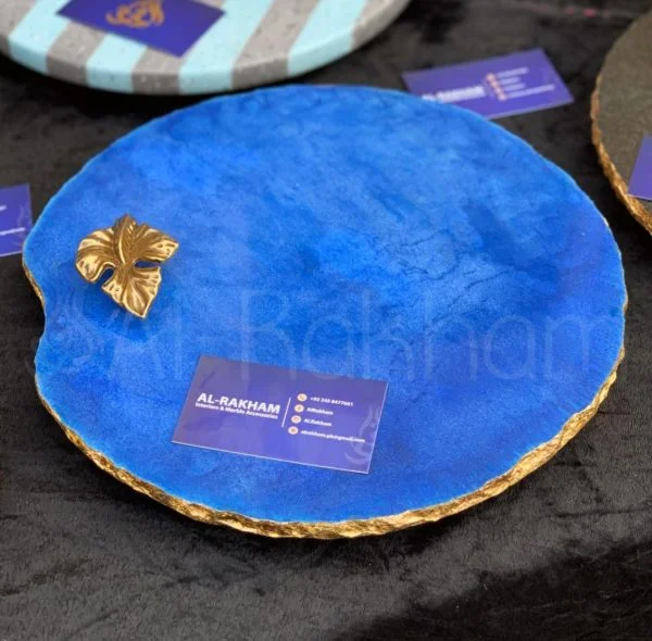 [VC-RAKH-MP-LF-10105] Leaf Platter – Blue