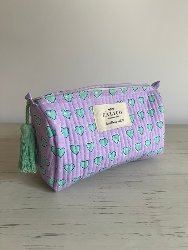 [VC-CALC-091] Oh my heart lilac make up bag