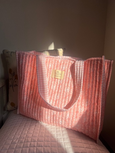 [VC-CALC-008] Pink Blossom Tote Bag