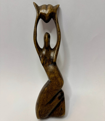 [VC-NUQ-175] African Wooden Lady Statue