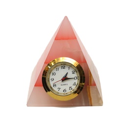 [PK0130-GN-GEN-003253] Marble Pyramid Style Clock
