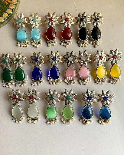 [VC-JHIL-340] Flower stone drop Ear candy