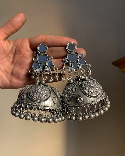 [VC-JHIL-349] Oxidized Jhumka Design 33