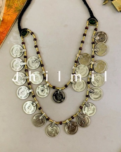 [VC-JHIL-424] Afghan vintage coin mala