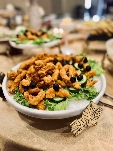 [VC-LAH-001] Marble Plate Flat with Brass Stand - (25cm)