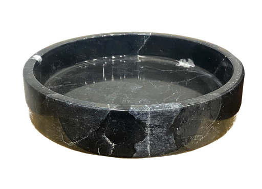 [VC-LAH-055] MARBLE - FLAT BOWL - 25cm