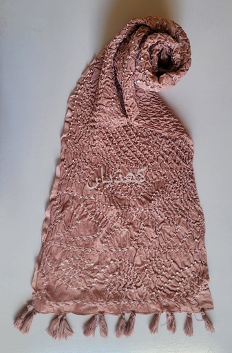 [VC-KD00003] Hand Knotted Chunri Dupatta Cinnamon Colour – Pure Lawn Grace