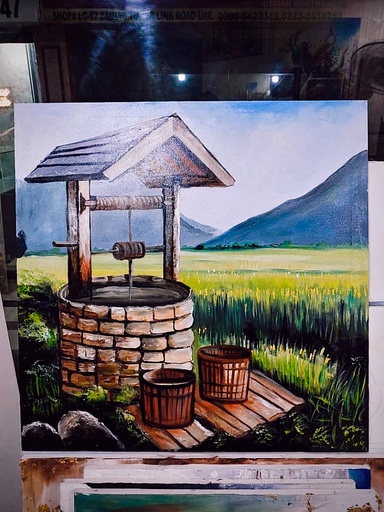 Oil painting on canvas landscape