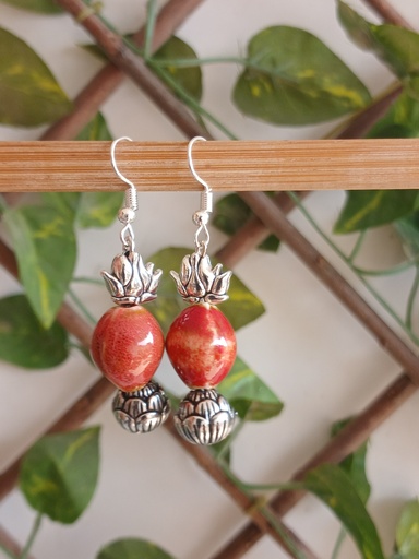 Ceramic beads earrings