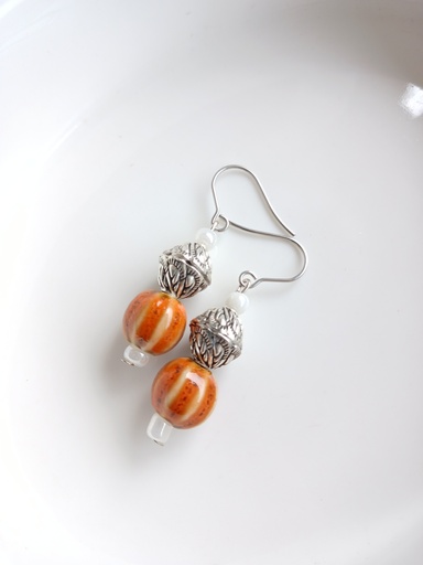 Ceramic beads earrings