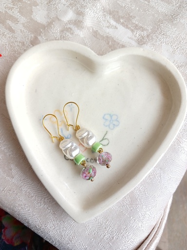 Trendy hoop earrings