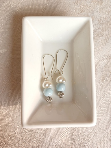 Ceramic beads earrings