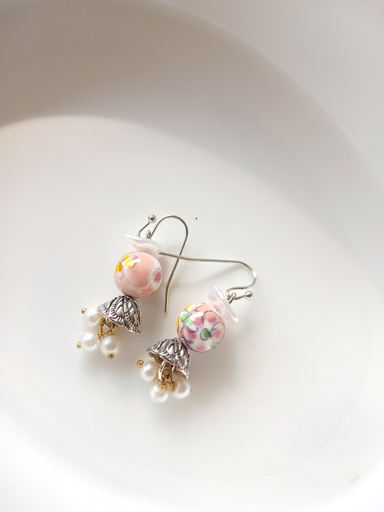 Ceramic beads earrings