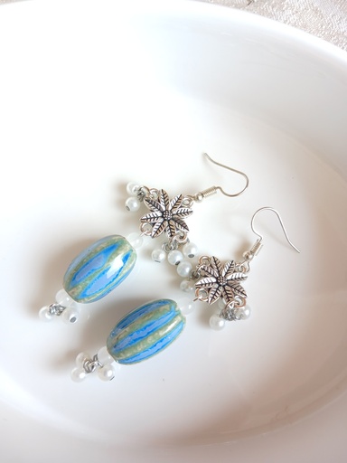 Ceramic beads earrings