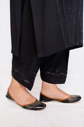 [3.P.23] Black Tarkashi Shalwar