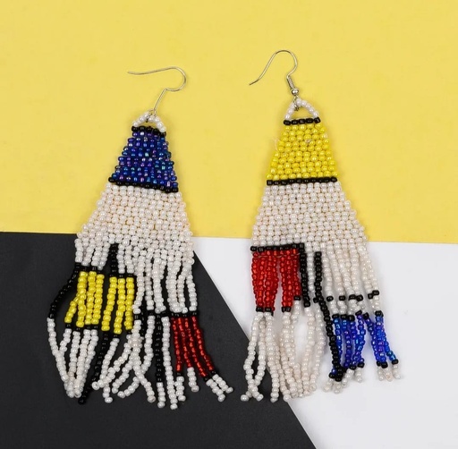 Monmdrian, Beaded Earring