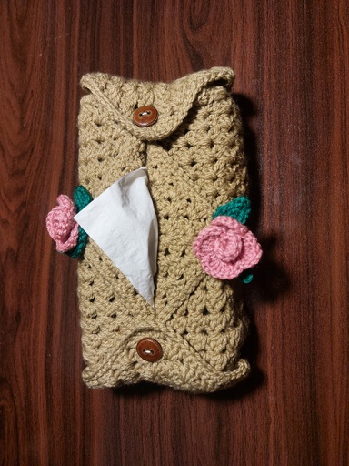 Tissue box crochet cover