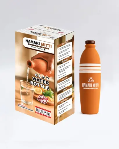Handcrafted Clay Water Bottle 600ml