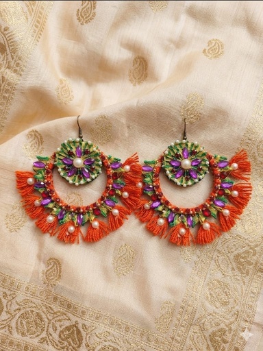 Mehndi function earring