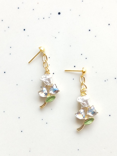 Rose earrings
