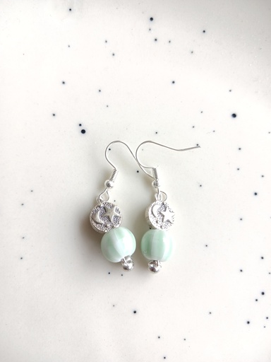 Star and moon earrings