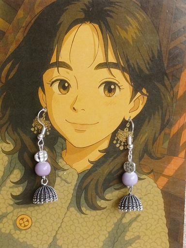 Ceramic beads with jhumki