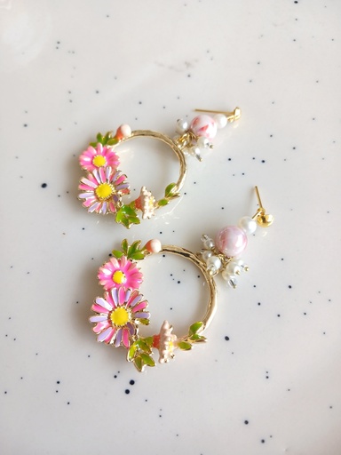 Flower earrings