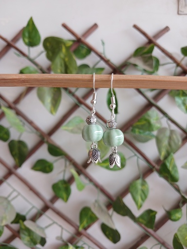 Ceramic beads earrings