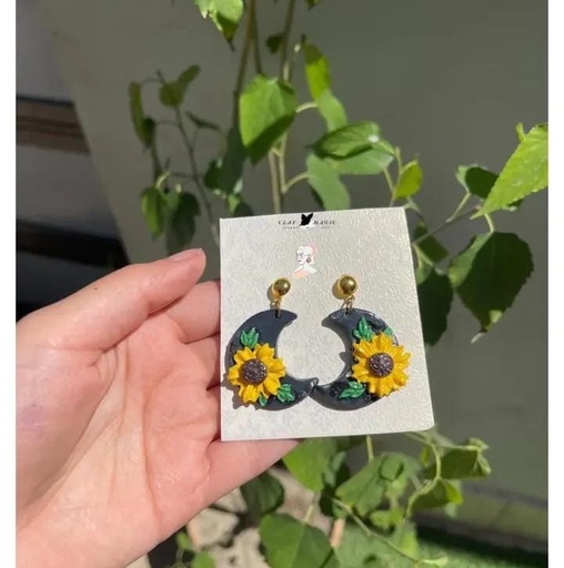 Sunflower earrings