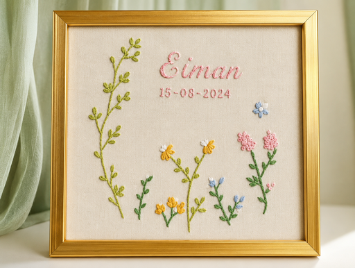 Custom name frame