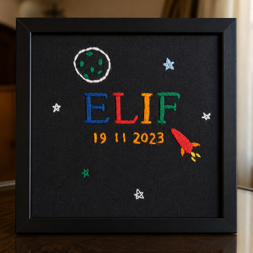 Embroidered Name frame