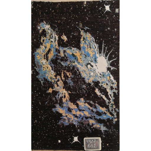 [PK0499-HM-RUG-004139] Modern Carpet -Wool&Silk- 4.6x7