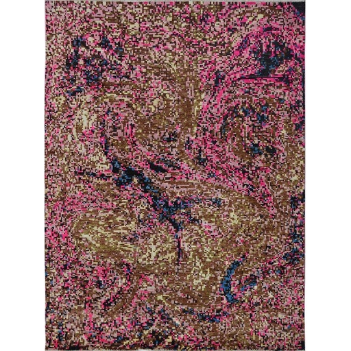 [PK0499-HM-RUG-004186] Modern Carpet -Wool&Silk- 8x10
