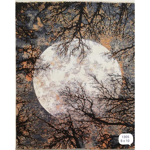 [PK0499-HM-RUG-004207] Modern Carpet -Wool&Silk- 8x10