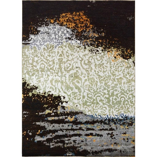[PK0499-HM-RUG-004224] Modern Carpet -Wool&Silk- 9x12