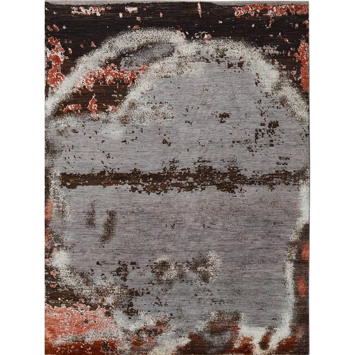 [PK0499-HM-RUG-004235] Modern Carpet -Wool&Silk- 9x12