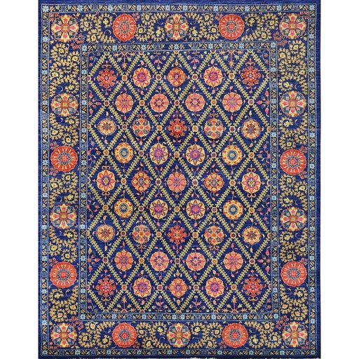 [PK0499-HM-RUG-004283] Suzani Carpet -Wool&Silk- 8x10