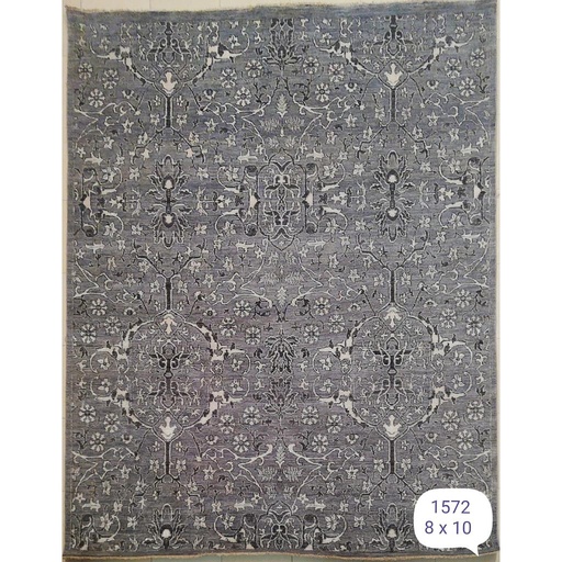 [PK0499-HM-RUG-004286] Suzani Carpet -Wool&Silk- 8x10