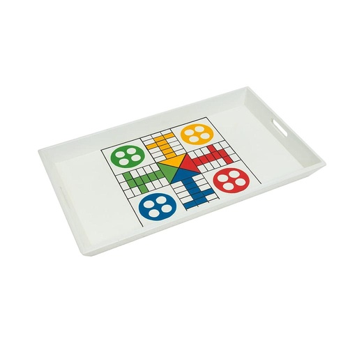 [PK0549-HM-TRY-004647] Handpainted Ludo Tray