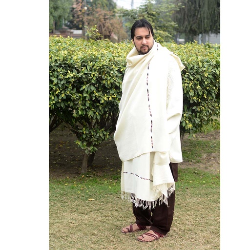 [PK1012-CM-SHW-005411] Hand Embroidered Shawl