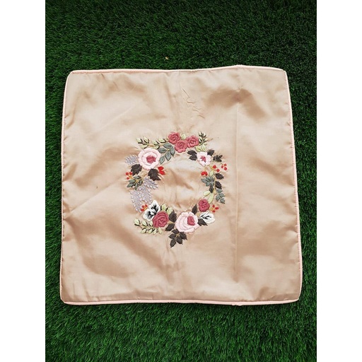 [PK1986-HM-CUS-006946] Beige Organza Cushion Cover