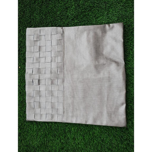 [PK1986-HM-CUS-006969] Metallic Leather Weaved Cushion Cover