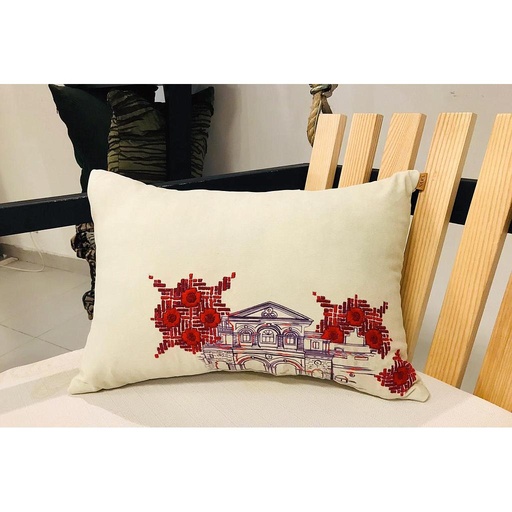 [PK2247-HM-CUS-007323] Hand Embroidered Cushion Cover