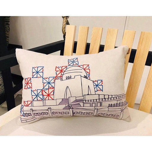 [PK2247-HM-CUS-007328] Hand Embroidered Cushion Cover