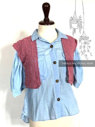 [PK2242-CK-JAC-007397] Handmade woollen mini jacket