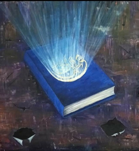 [PK2453-CF-ART-008369] The Book | Painting | Oil Paint on Canvas