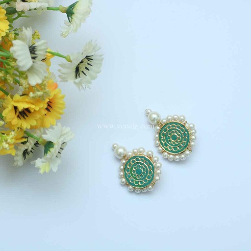 [PK2502-JW-EAR-008424] Arsi Tops / Earrings Kundan Jewellery