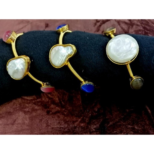 [PK2838-JW-BNG-009074] Pearl Spring Bangle